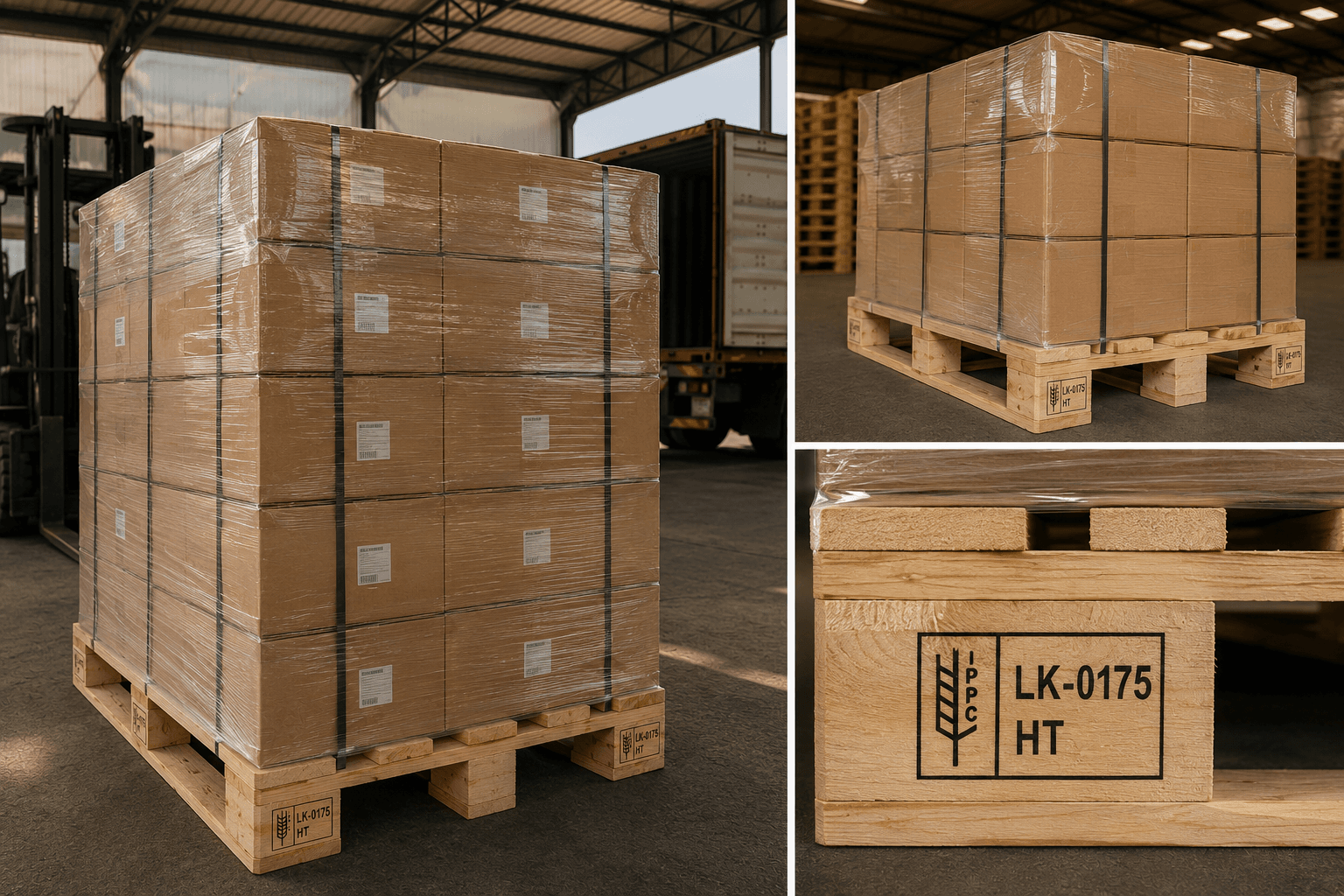 IPPC stamp — ISPM 15 certified heat treatment